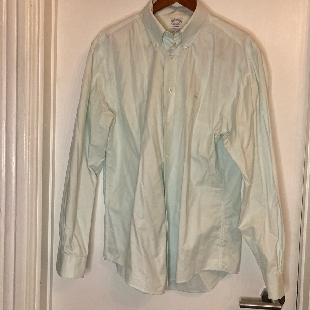 Brooks Brothers - Light Green Shirt - Size Large, fits like XL